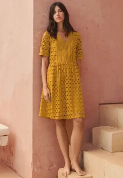 A-Line Broderie Dress*Wrap London Discount
