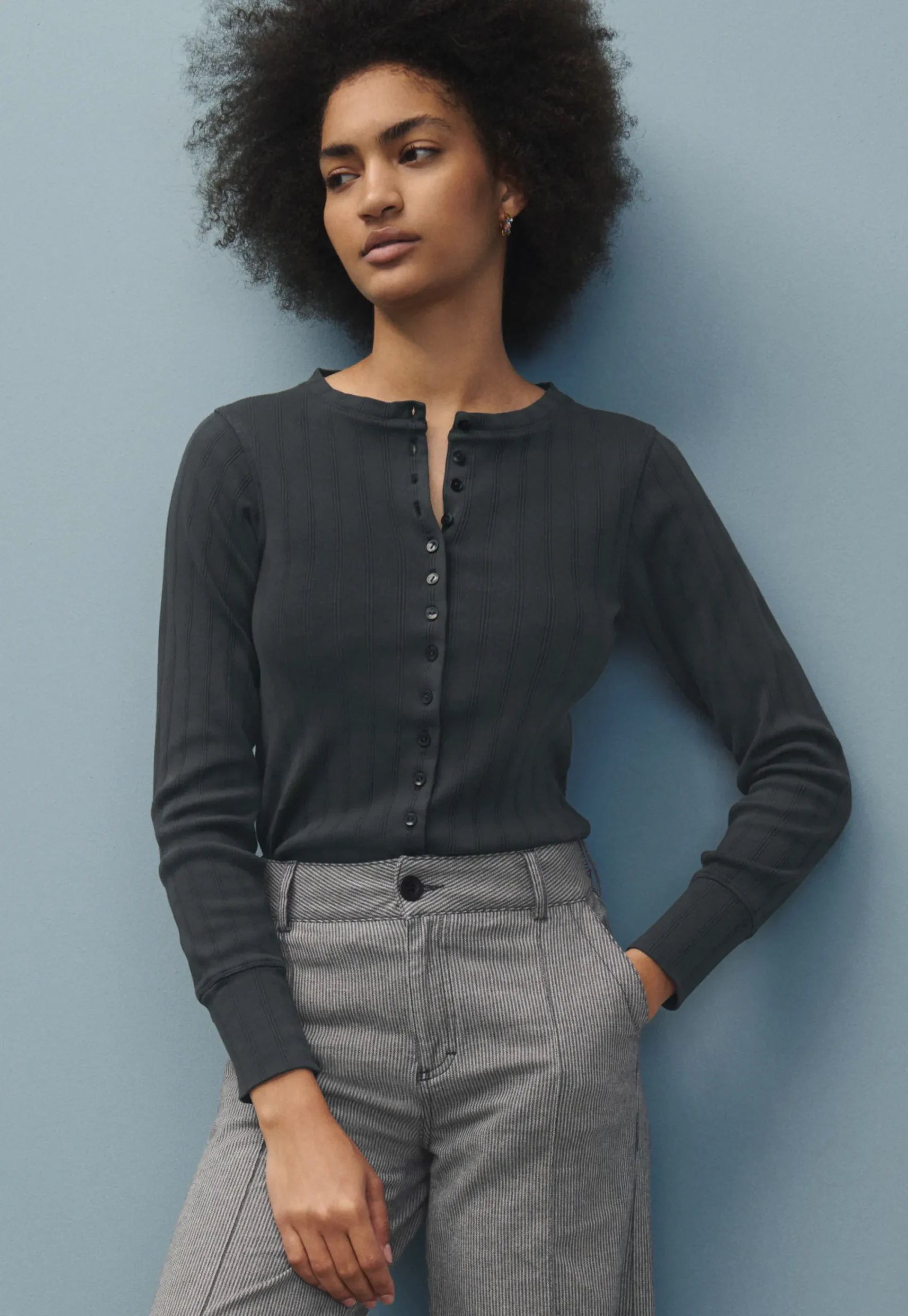 Button-Through Top*Wrap London Clearance