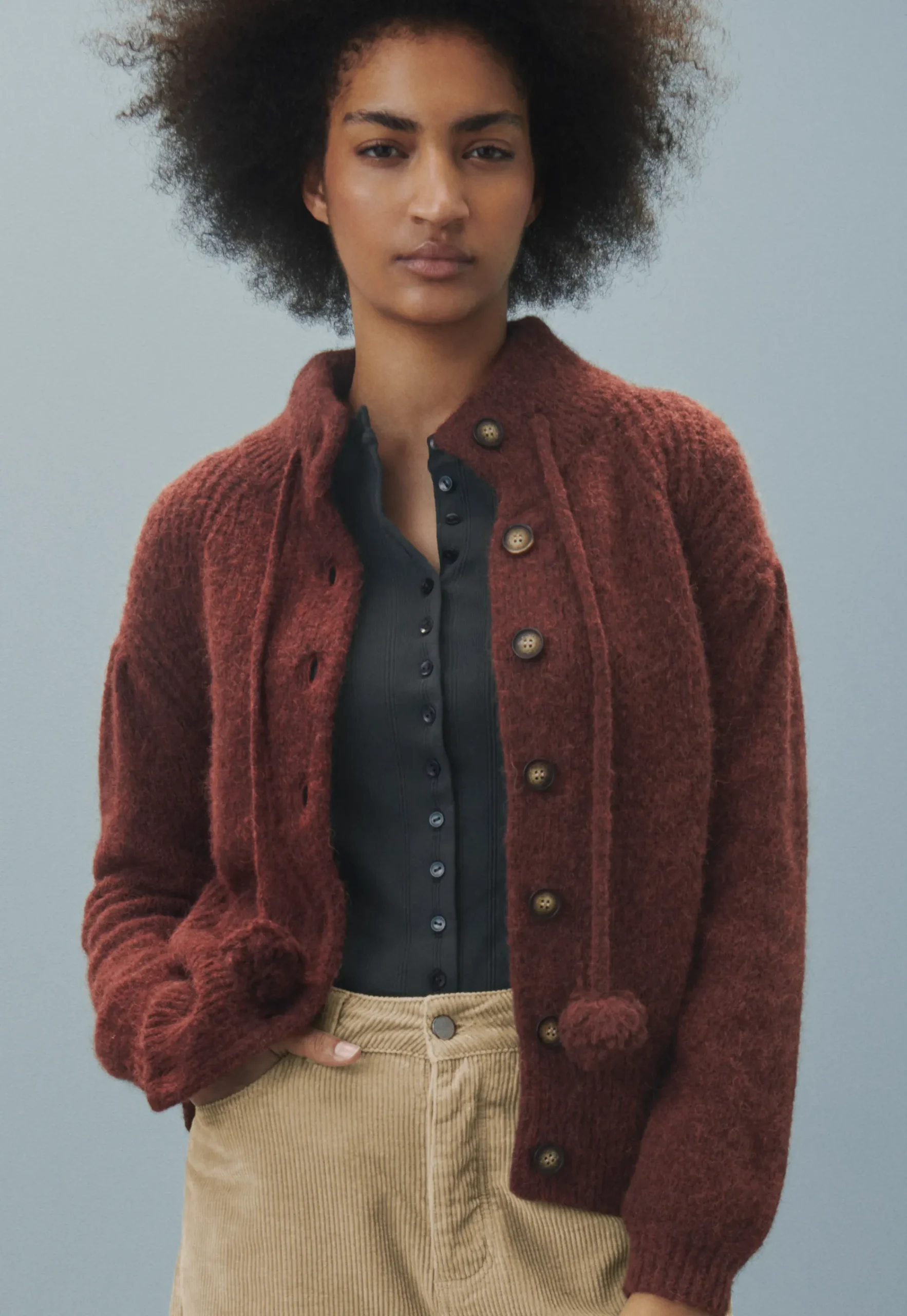 Button-Through Top*Wrap London Clearance