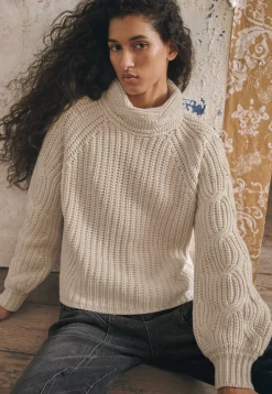 Cable-Knit Sweater*Wrap London Fashion