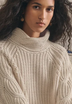 Cable-Knit Sweater*Wrap London Fashion