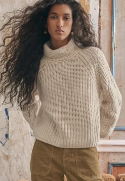 Cable-Knit Sweater*Wrap London Fashion