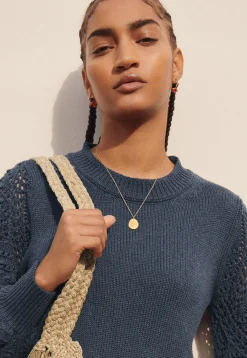 Crochet-Stitch Sweater*Wrap London Clearance