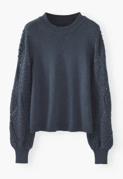 Crochet-Stitch Sweater*Wrap London Clearance