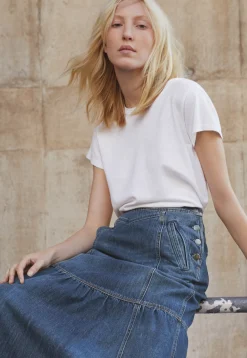Denim Maxi-Skirt*Wrap London Fashion