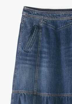 Denim Maxi-Skirt*Wrap London Fashion
