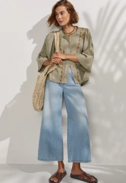 Embroidered Blouse*Wrap London Clearance