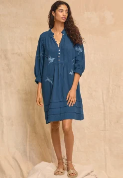 Embroidered Dress*Wrap London Best Sale