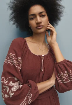 Embroidered Maxi-Dress*Wrap London Cheap