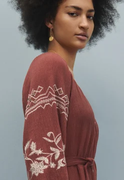 Embroidered Maxi-Dress*Wrap London Cheap