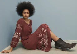Embroidered Maxi-Dress*Wrap London Cheap