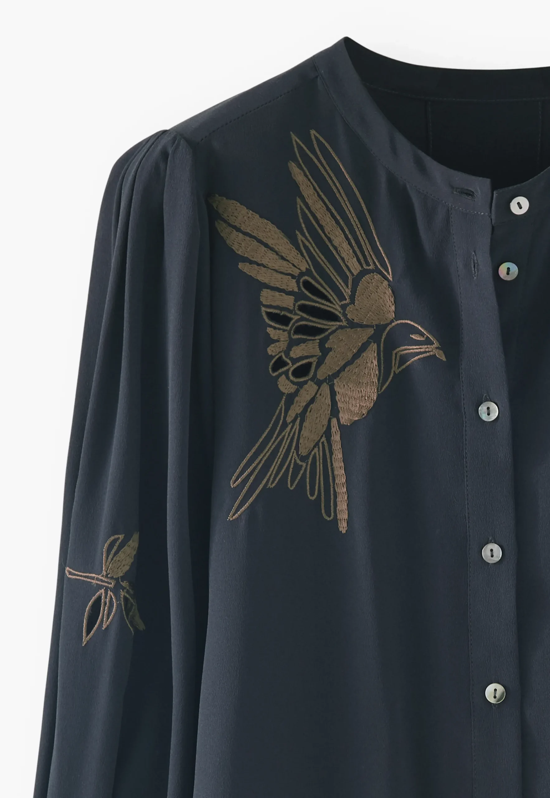 Embroidered Shirt*Wrap London Cheap