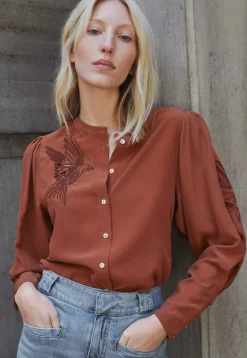 Embroidered Shirt*Wrap London Cheap