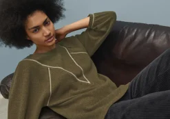 Embroidered Sweatshirt*Wrap London Clearance
