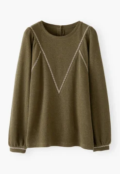 Embroidered Sweatshirt*Wrap London Clearance