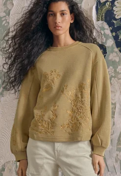 Embroidered Sweatshirt*Wrap London Cheap
