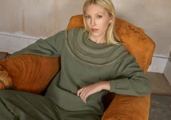 Embroidered Sweatshirt*Wrap London Discount