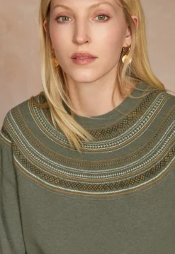 Embroidered Sweatshirt*Wrap London Discount