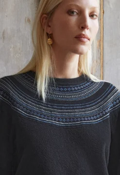 Embroidered Sweatshirt*Wrap London Discount