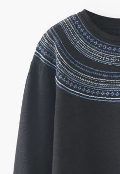 Embroidered Sweatshirt*Wrap London Discount