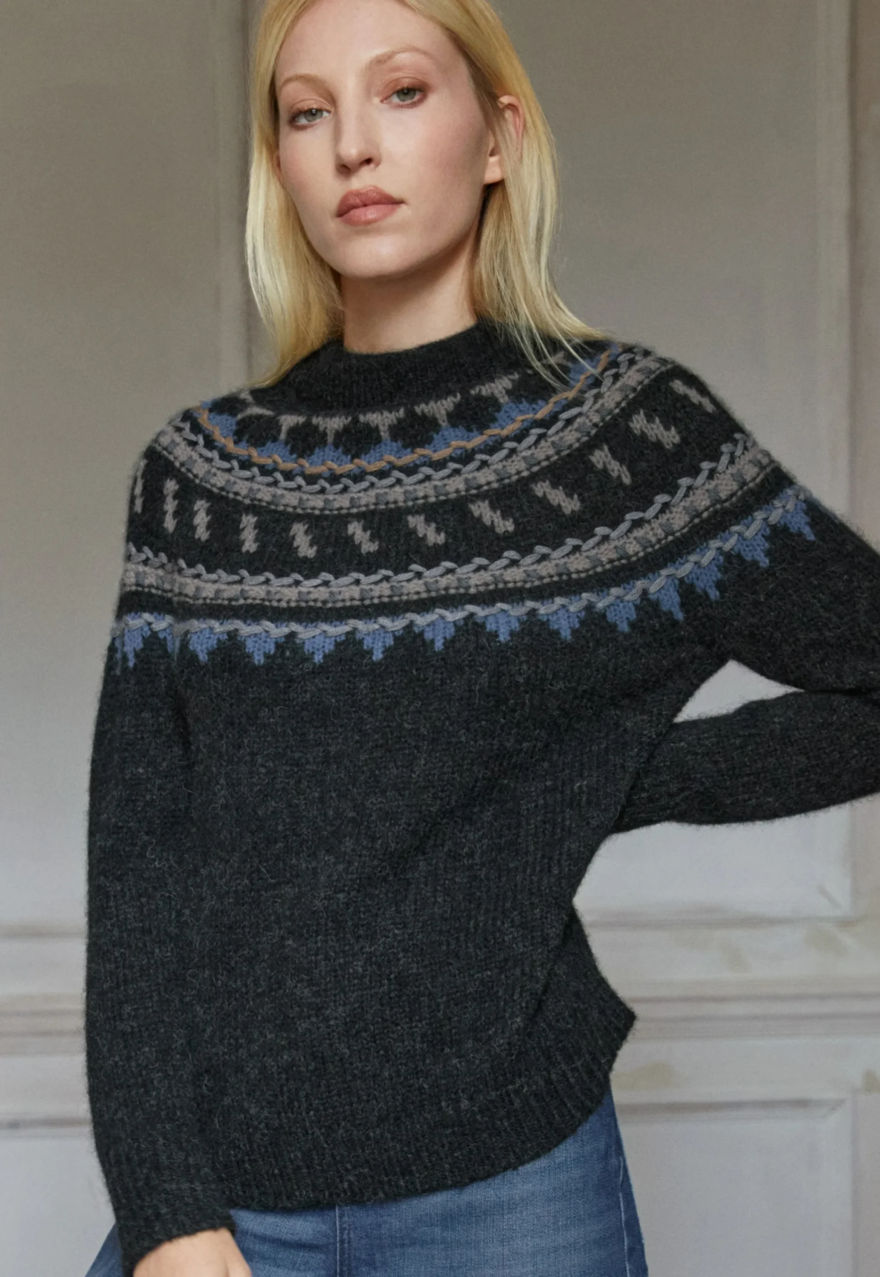 Fair Isle Sweater*Wrap London Clearance