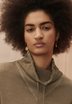Funnel-Neck Sweatshirt*Wrap London Clearance
