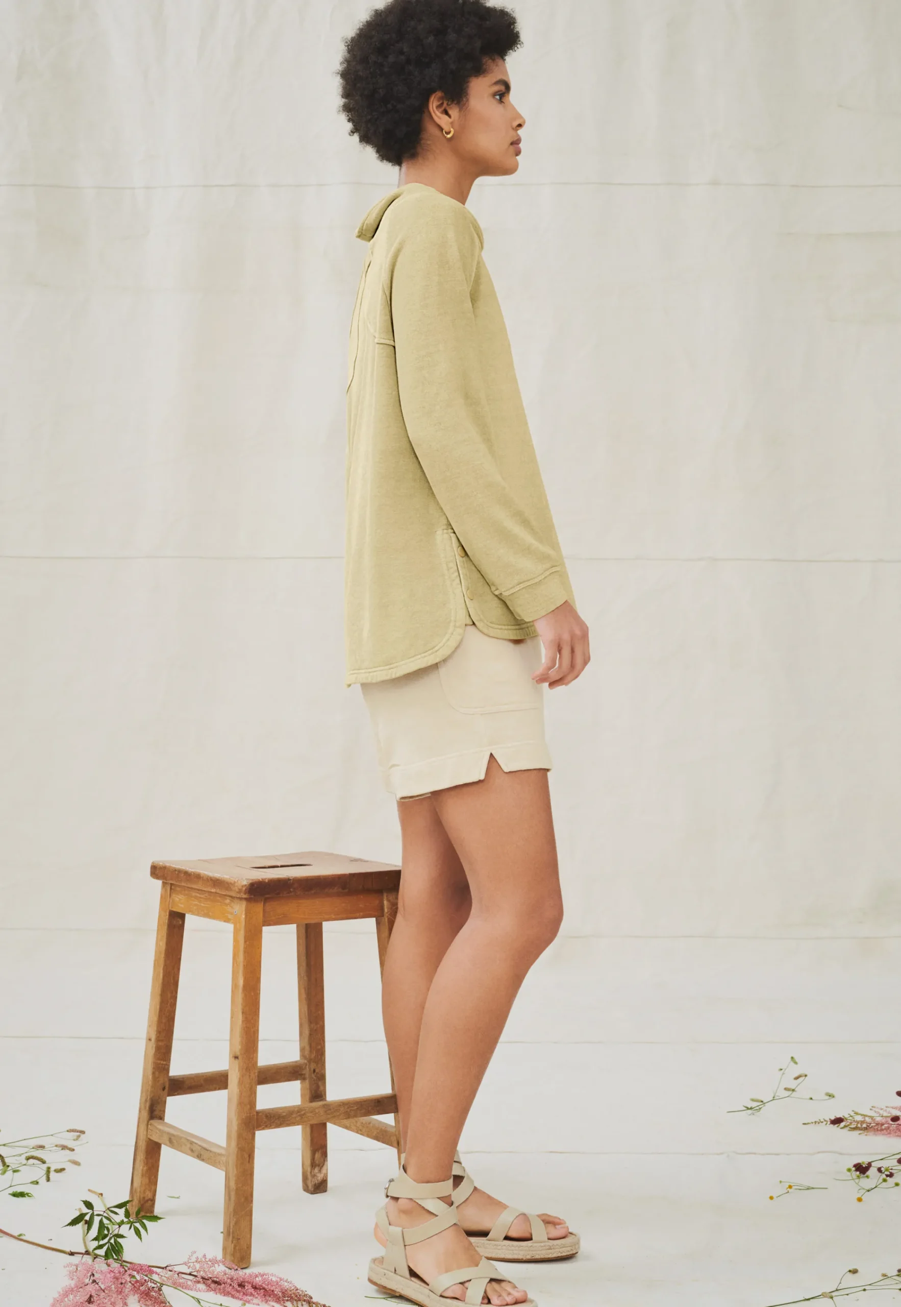 Funnel-Neck Sweatshirt*Wrap London Outlet
