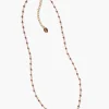 Garnet Beaded Necklace*Wrap London Outlet