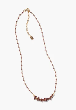 Garnet Beaded Necklace*Wrap London Outlet