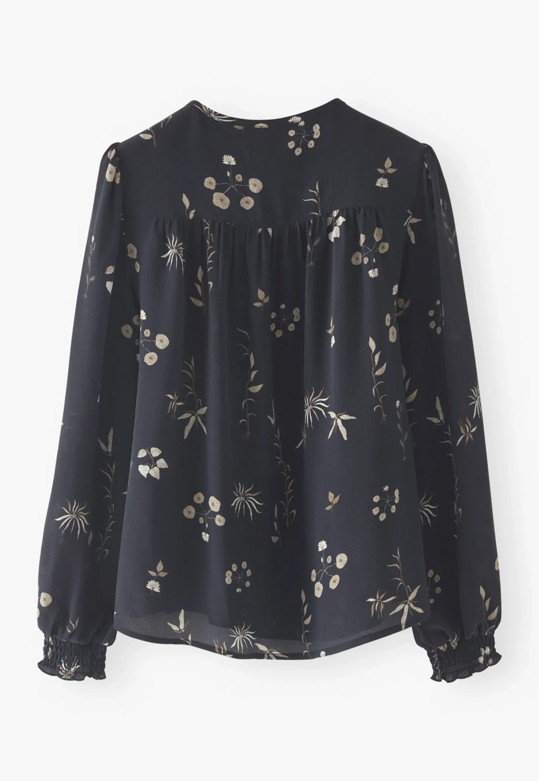Half-Placket Printed Blouse*Wrap London Clearance