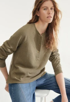 Half-Placket Sweatshirt*Wrap London Hot