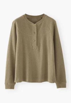 Half-Placket Sweatshirt*Wrap London Hot