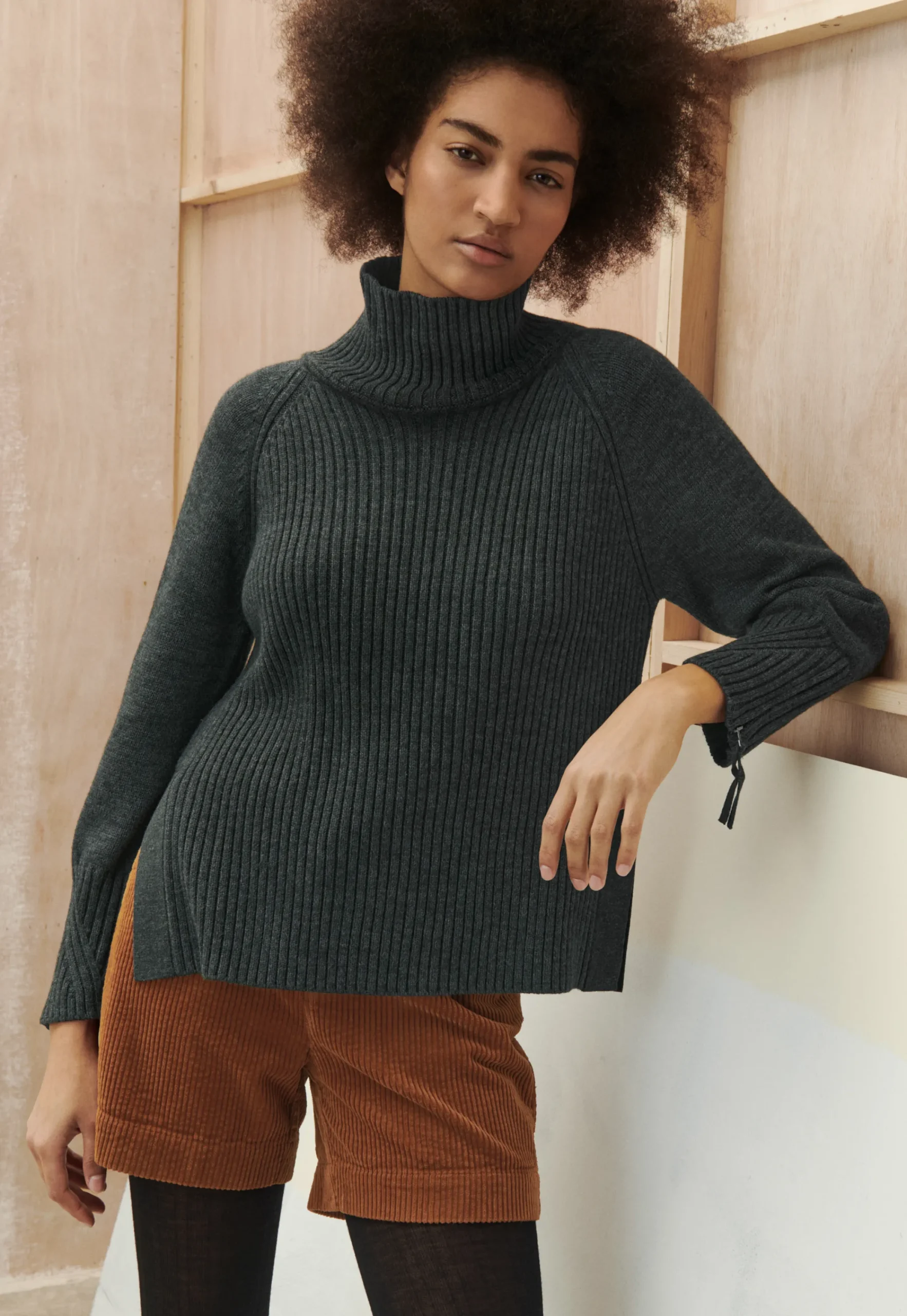 High-Neck Sweater*Wrap London Online