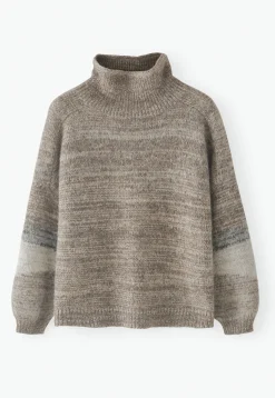 High-Neck Sweater*Wrap London Clearance