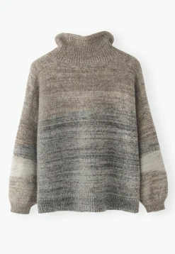 High-Neck Sweater*Wrap London Clearance
