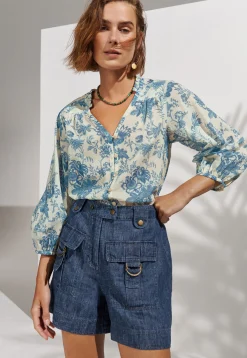 Indigo Shorts*Wrap London Sale