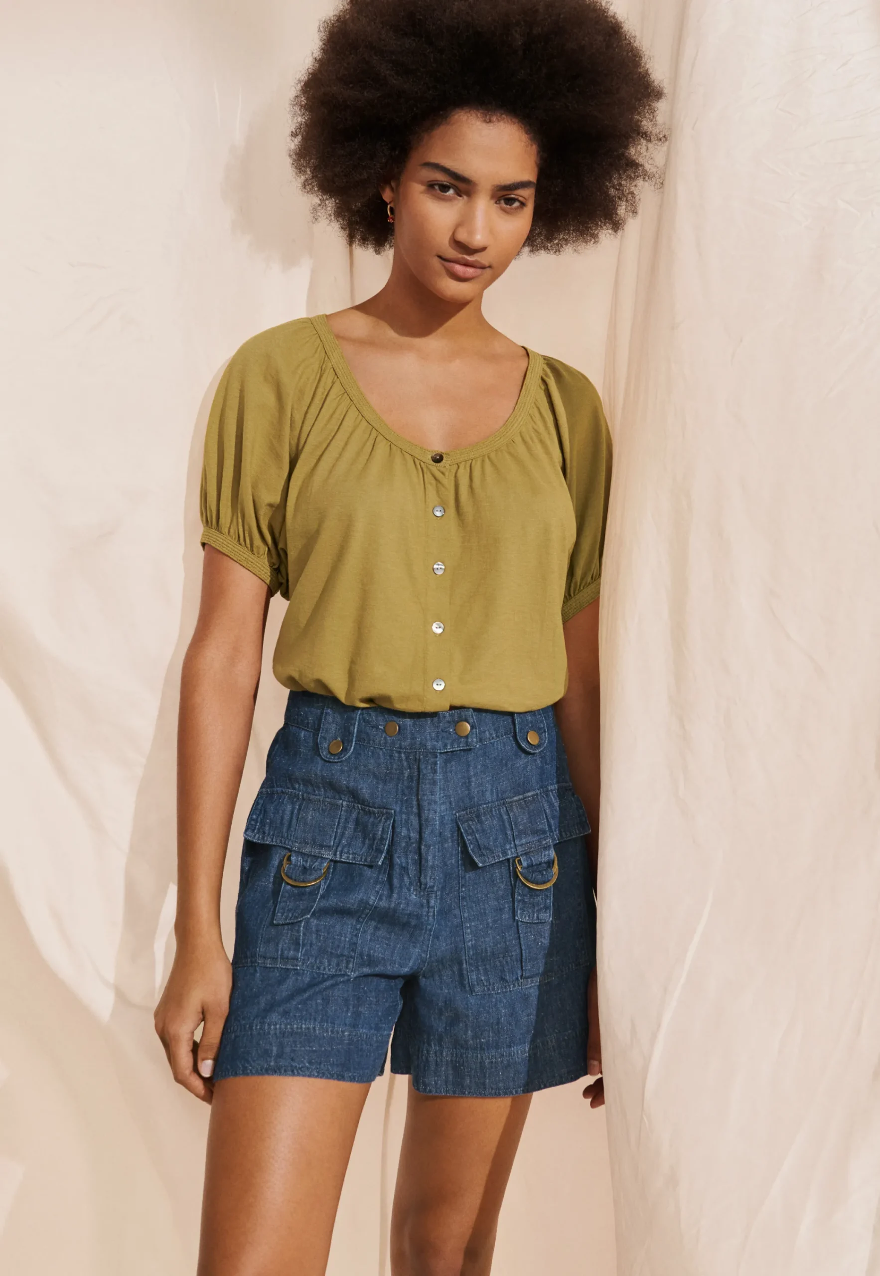 Indigo Shorts*Wrap London Sale