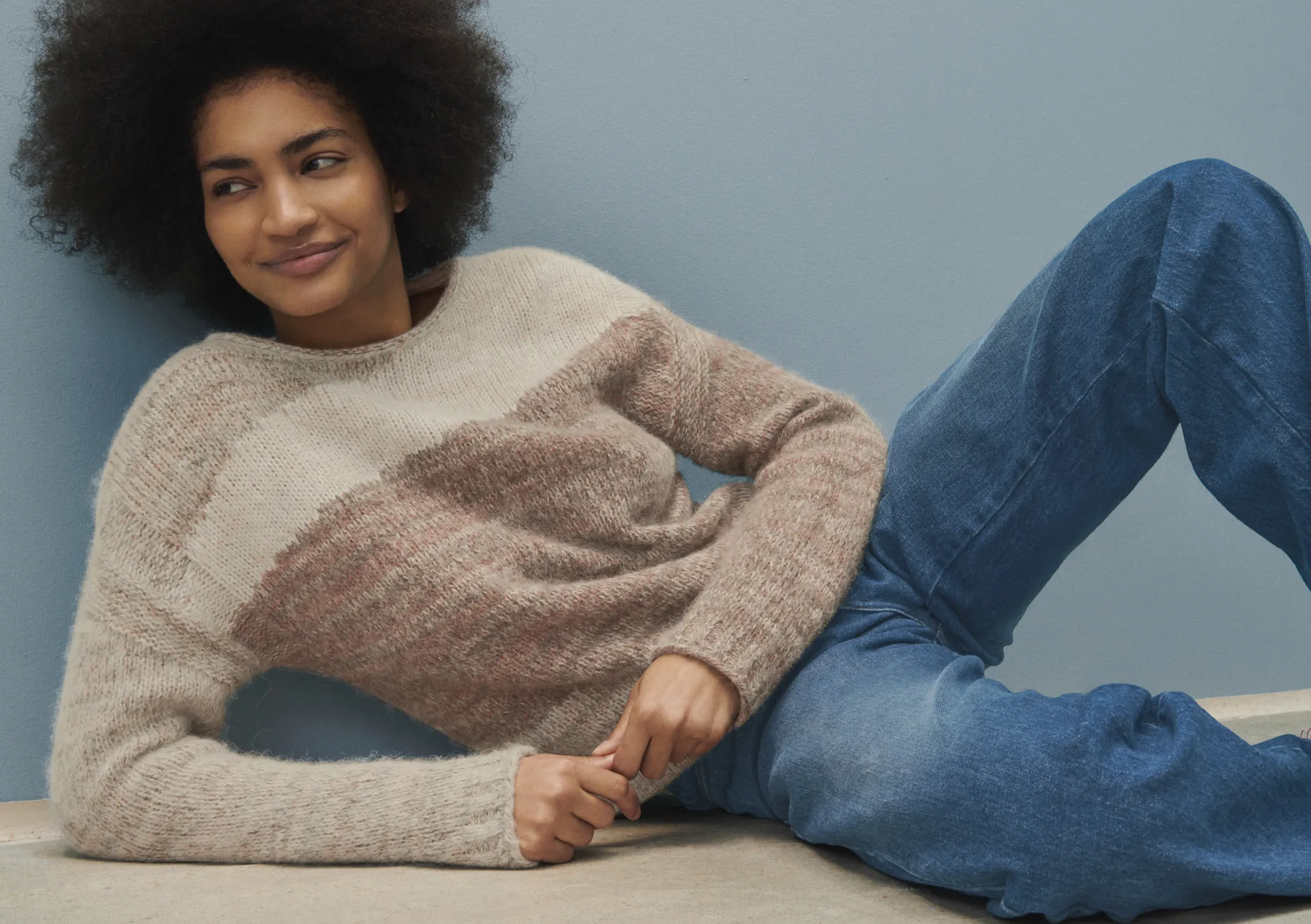 Intarsia Sweater*Wrap London Shop