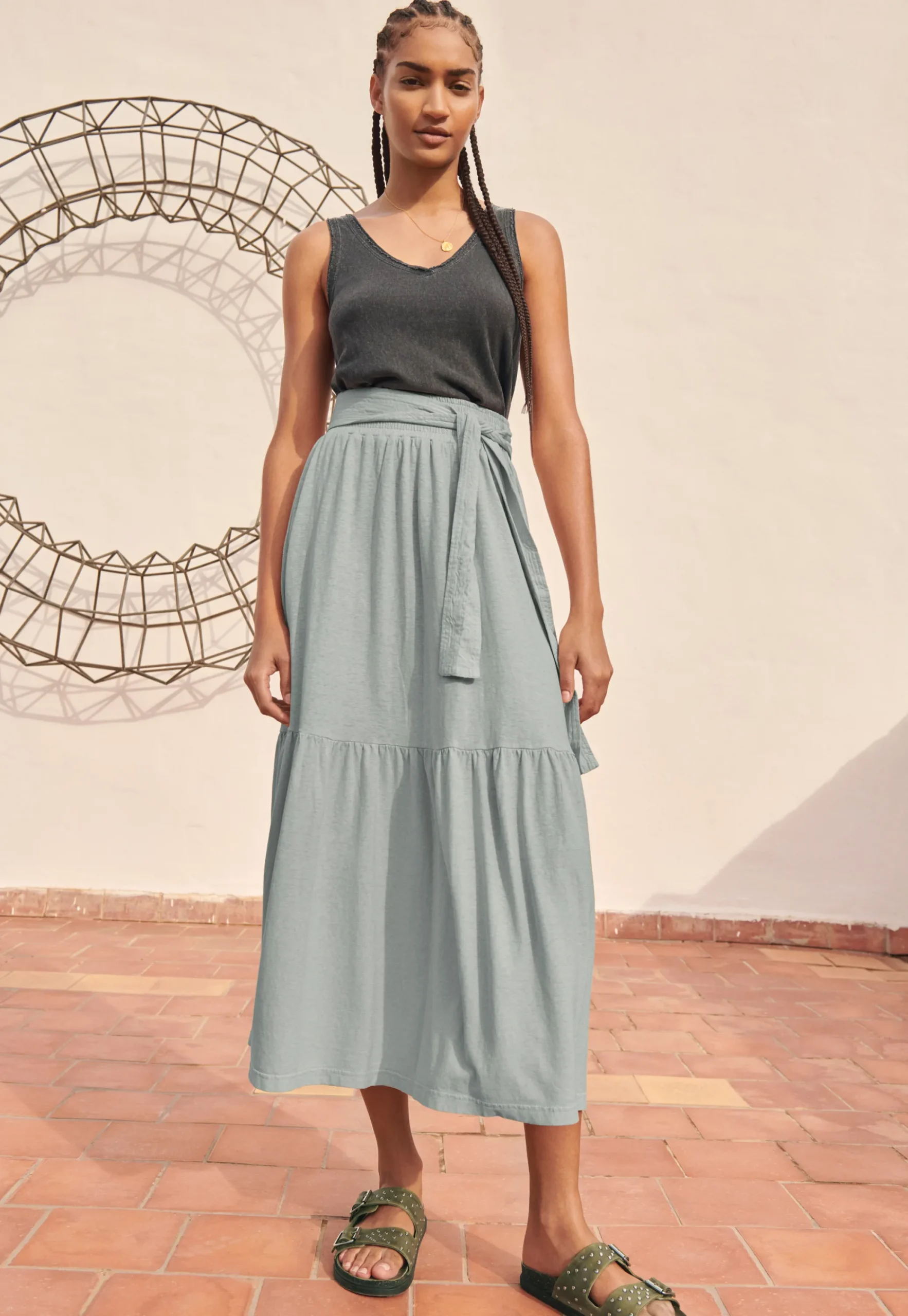 Jersey Skirt*Wrap London Cheap
