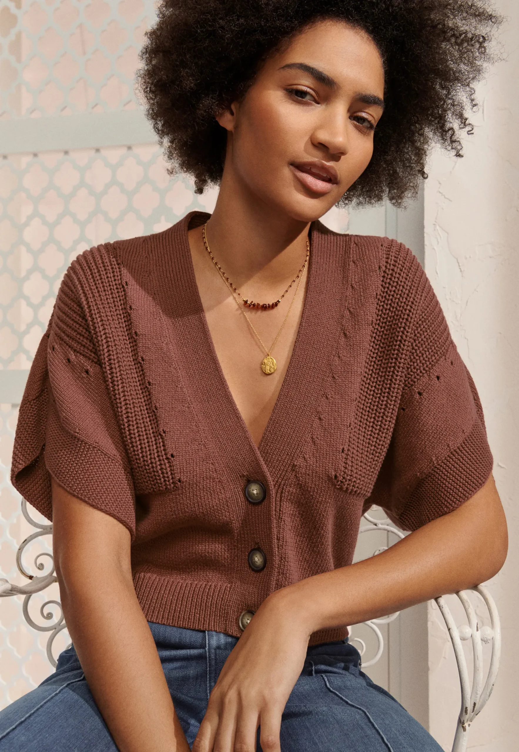 Knitted Cardigan*Wrap London Hot