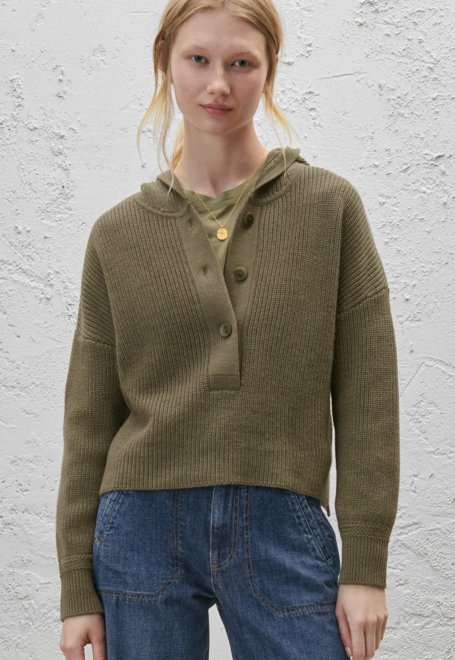 Knitted Hoodie*Wrap London Best