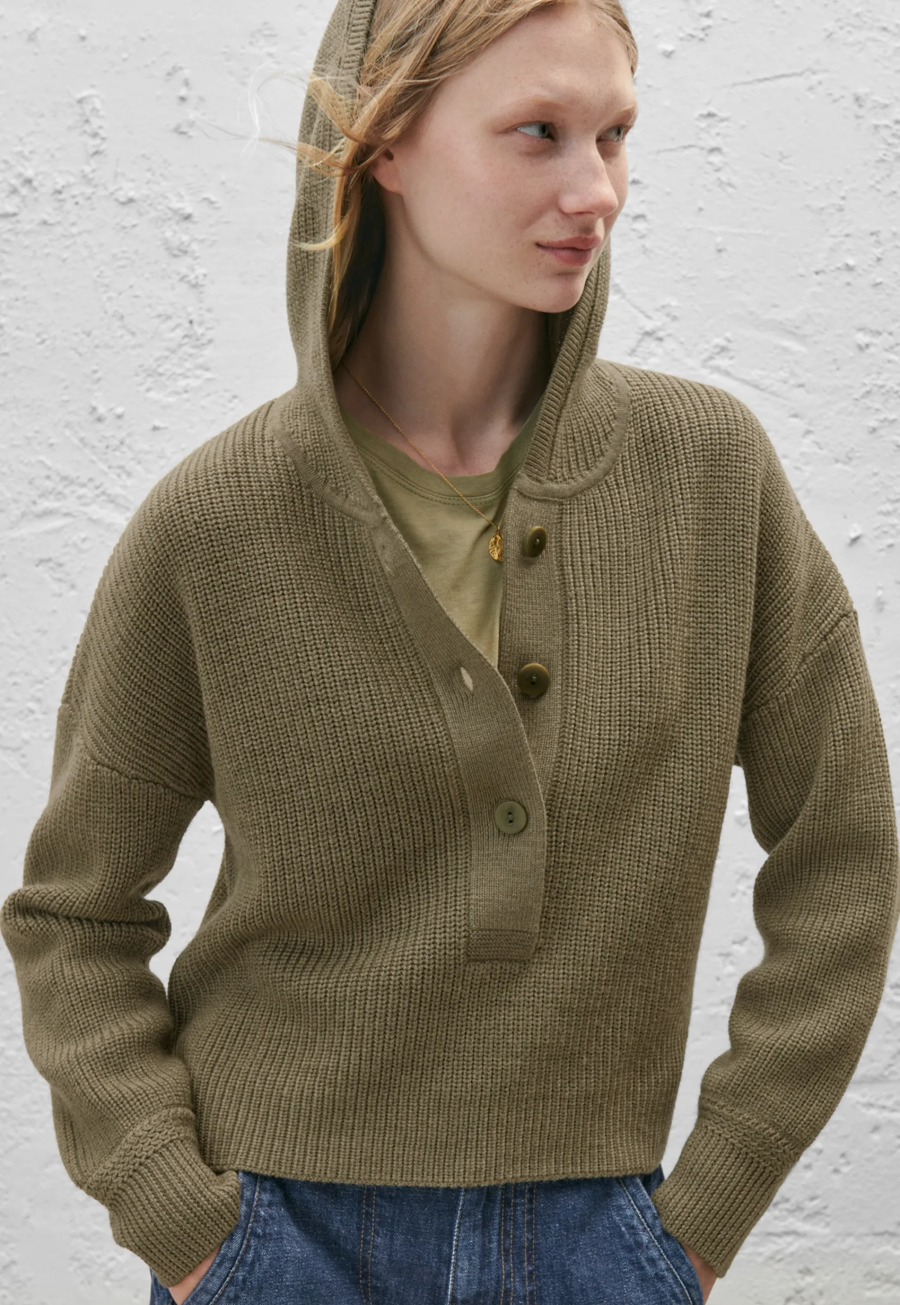 Knitted Hoodie*Wrap London Best