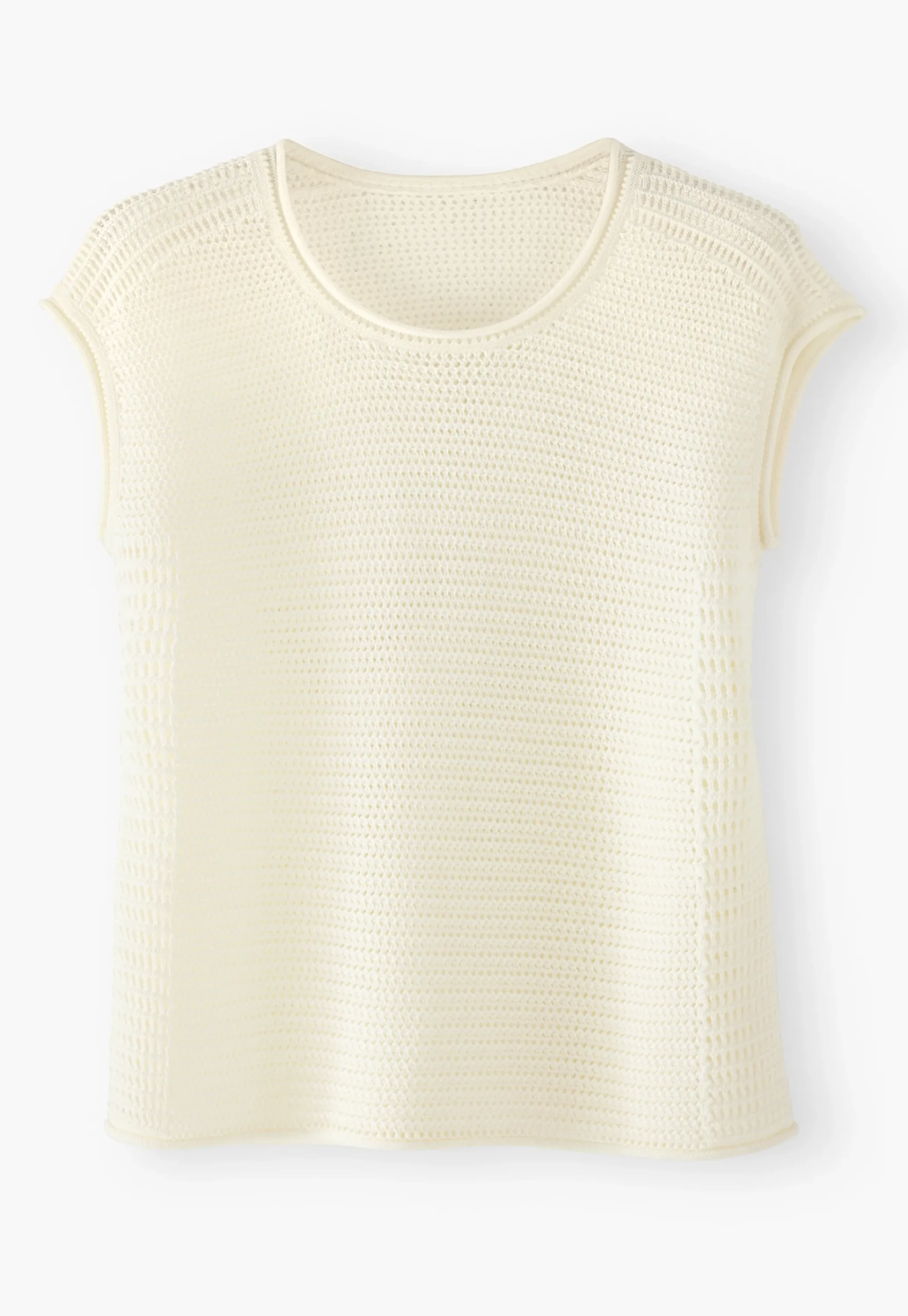 Knitted Mesh-Stitch Top*Wrap London Hot