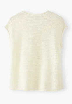 Knitted Mesh-Stitch Top*Wrap London Hot