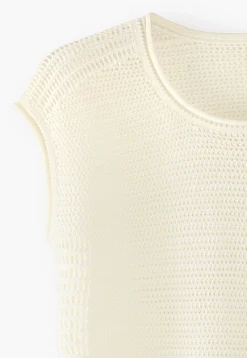 Knitted Mesh-Stitch Top*Wrap London Hot