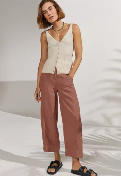 Knitted-Rib Vest*Wrap London Cheap