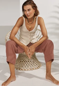 Knitted-Rib Vest*Wrap London Cheap
