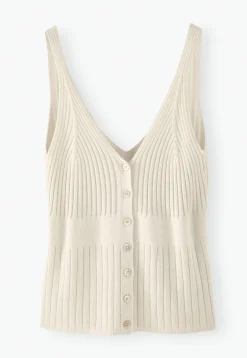 Knitted-Rib Vest*Wrap London Cheap