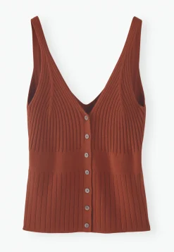 Knitted-Rib Vest*Wrap London Best