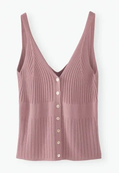 Knitted-Rib Vest*Wrap London Sale